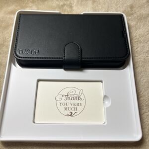 NEW Case Wallet for iPhone 14, [RFID Blocking] 4 Card Holder Stand TUCCH